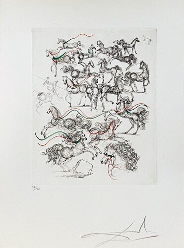 Mao Zedong – Petite Horses (Les Petite Chevaux). par Salvador Dalí, Édition en vente sur Singulart