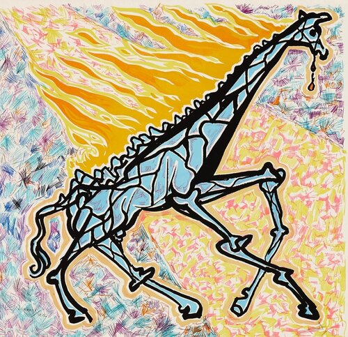 Salvador Girafe en feu Salvador Dali jungle (Salvador La jungle humaine) par Salvador Dalí, Édition en vente sur Singulart