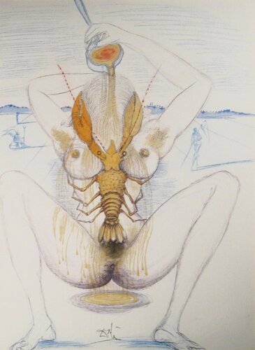 Nude and Lobster par Salvador Dalí, Édition en vente sur Singulart
