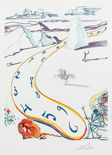 Melting Space-Time(Imagination & Objects of the Future Portfolio) par Salvador Dalí, Édition en vente sur Singulart