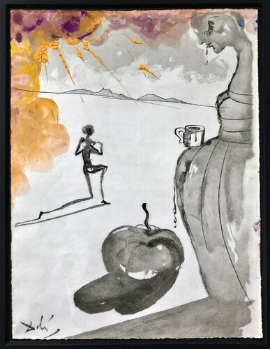 The Cup of Chocolate ("En Attendant le Chocolat") par Salvador Dalí, Œuvre sur papier en vente sur Singulart