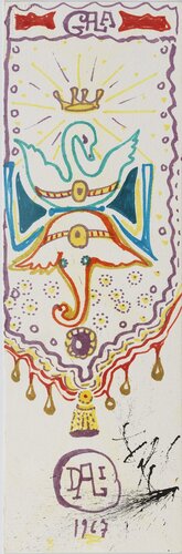 Cygne-éléphant Gala par Salvador Dalí, Œuvre sur papier en vente sur Singulart