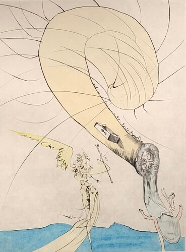 Freud a tete d' Escargot van Salvador Dalí, Afdruk te koop op Singulart