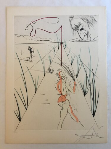 La Femme au Fouet (Woman with Whip) van Salvador Dalí, Afdruk te koop op Singulart