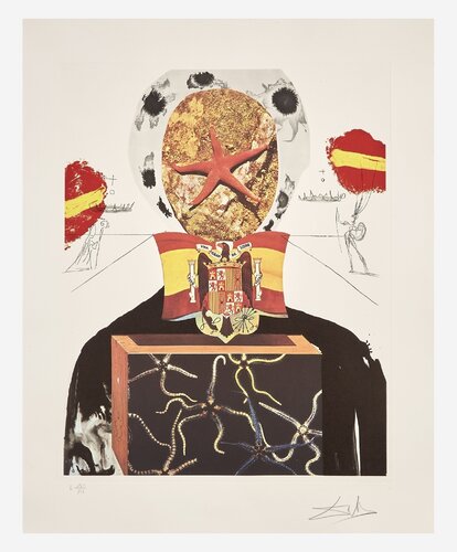 Surrealist King van Salvador Dalí, Afdruk te koop op Singulart