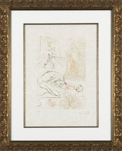 The Lady of Malehaut (The Grail Quest) di Salvador Dalí, Stampa in vendita su Singulart