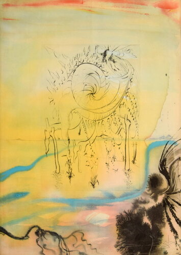 Salvador Dali “Moses Saved from the Waters” Lithograph, Signed Edition di Salvador Dalí, Stampa in vendita su Singulart