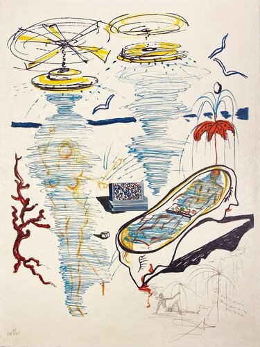 Liquid Tornado Bathtub di Salvador Dalí, Stampa in vendita su Singulart