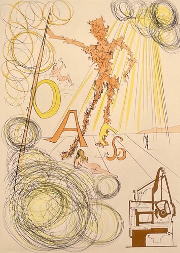 Hommage to Leonardo da Vinci - Linotype par Salvador Dalí, Édition en vente sur Singulart