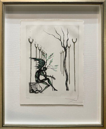 Individual Etchings: Le Vitrail (Painted Window) par Salvador Dalí, Édition en vente sur Singulart