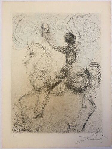 Chevalier et la Mort (Knight and Death) van Salvador Dalí, Afdruk te koop op Singulart