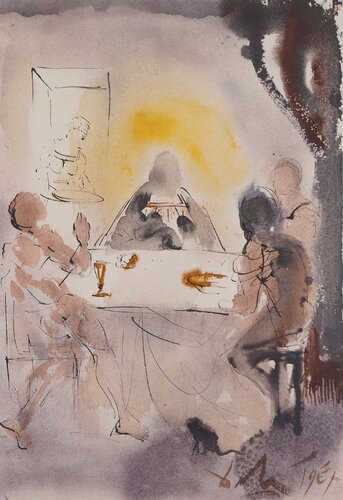 Biblia Sacra : Le pain et le vin di Salvador Dalí, Stampa in vendita su Singulart