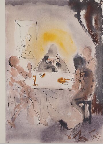 Le pain et le vin, Lithographie signée de Salvador Dalí, Impresión a la venta en Singulart