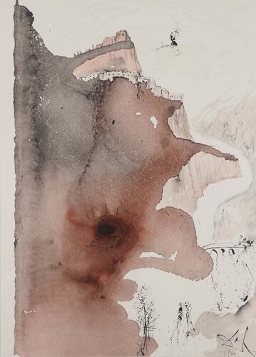 Le Baptême, Lithographie signée de Salvador Dalí, Impresión a la venta en Singulart