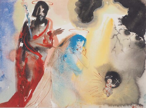Biblia Sacra : La Nativité de Salvador Dalí, Impresión a la venta en Singulart