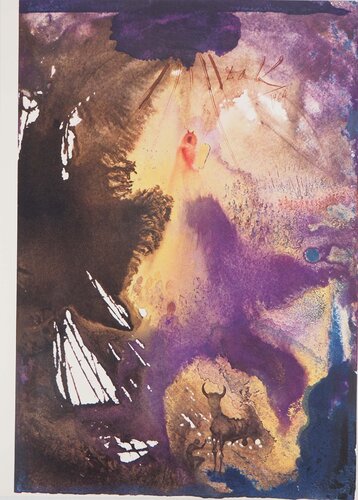 Les Tables de la Loi, Lithographie originale signée von Salvador Dalí, Druck kaufen auf Singulart