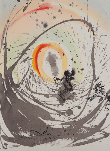 Femme vêtue de Soleil, Lithographie signée von Salvador Dalí, Druck kaufen auf Singulart