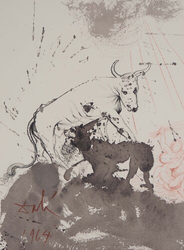 Biblia Sacra : Le lion et le boeuf par Salvador Dalí, Édition en vente sur Singulart