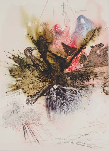 La chasse des démons, Lithographie signée by Salvador Dalí, Print for Sale on Singulart