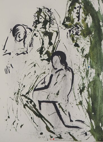 La Mise au Tombeau, Lithographie signée de Salvador Dalí, Impresión a la venta en Singulart
