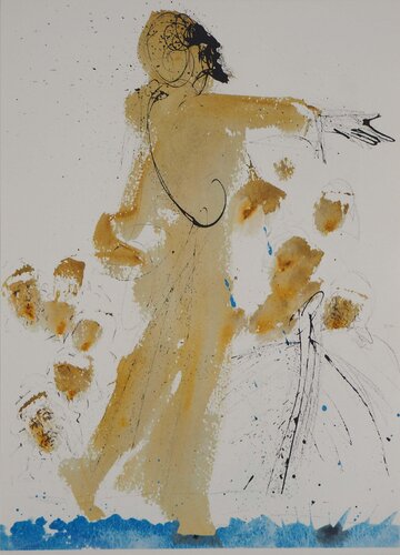 Jésus marchant sur l’eau, Lithographie de Salvador Dalí, Impresión a la venta en Singulart