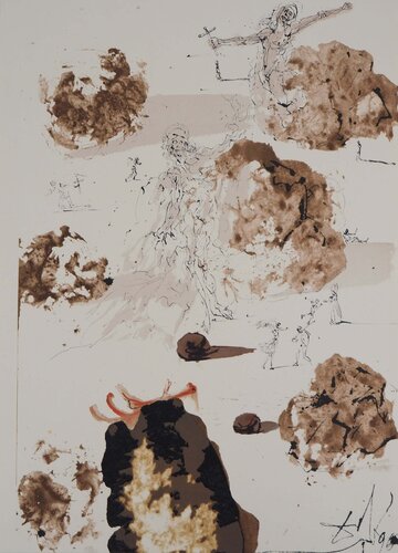 Les Nations de la Vallée, Lithographie signée de Salvador Dalí, Impresión a la venta en Singulart