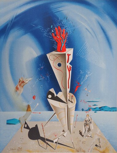 Appareil surréaliste et main, Lithographie signée von Salvador Dalí, Druck kaufen auf Singulart