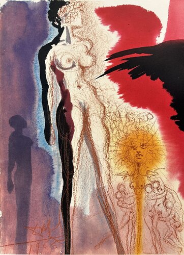 Lots Wife Turned Into A Statue Of Salt (from Biblia Sacra) di Salvador Dalí, Stampa in vendita su Singulart