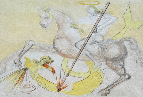 San Giorgio e il Drago  par Salvador Dalí, Édition en vente sur Singulart