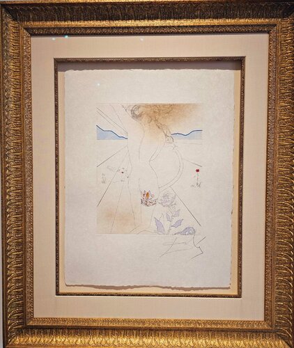 Nude with Garter van Salvador Dalí, Afdruk te koop op Singulart