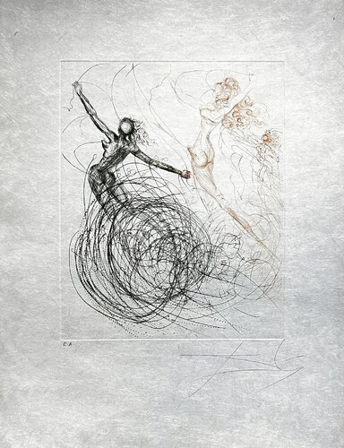 Woman in Waves from The Hippies Suite van Salvador Dalí, Afdruk te koop op Singulart