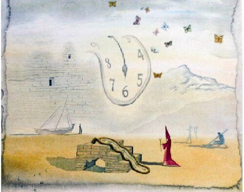 Montre Molles et les Papillons van Salvador Dalí, Afdruk te koop op Singulart