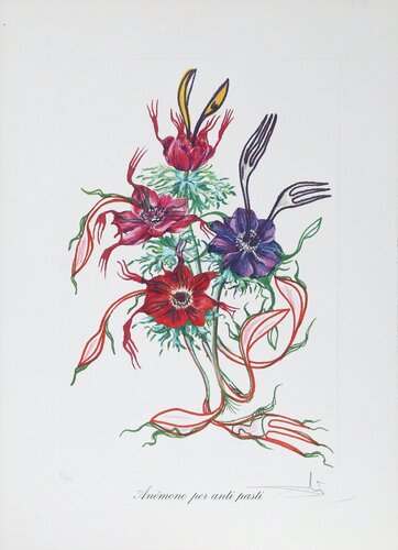 Anemone per Anti-Pasti (Anemone of the Toreador) from Florals par Salvador Dalí, Édition en vente sur Singulart