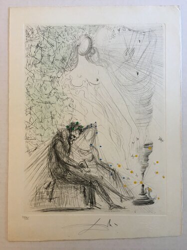Le Couple a la Bougie (Couple with a Candle) de Salvador Dalí, Impresión a la venta en Singulart