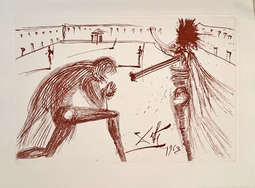 The Father Forgiven (Sanguine) von Salvador Dalí, Druck kaufen auf Singulart