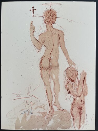 Bibla Sacra Asperges me hyssopo et mundabor (#44 You will sprinkle me with Hyssop and I will be cleansed)   de Salvador Dalí, Impresión a la venta en Singulart