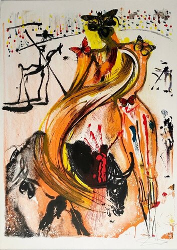 Tauromachie aux papillons van Salvador Dalí, Afdruk te koop op Singulart