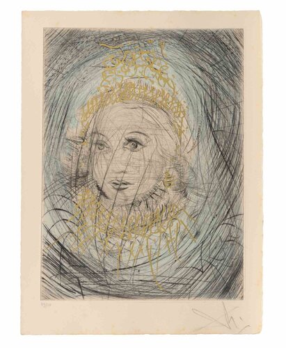 Portrait de Marguerite by Salvador Dalí, 版畫 for Sale on Singulart