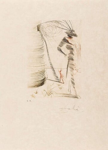 Romeo and Juliet Artist Proof Etching par Salvador Dalí, Édition en vente sur Singulart