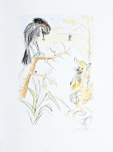 Le Corbeau et le Renard. (The Raven and the Fox.) par Salvador Dalí, Édition en vente sur Singulart