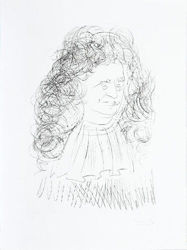 Le Portrait de la Fontaine. (Portrait of Jean de la Fontaine.) by Salvador Dalí, Print for Sale on Singulart