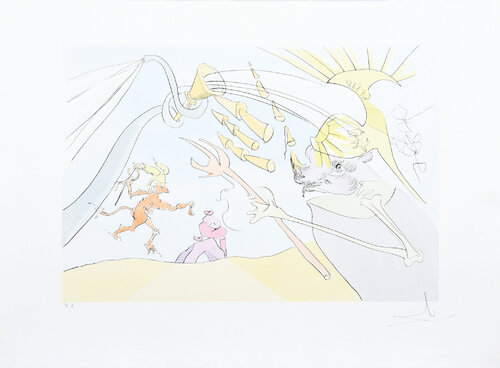 L’Elephant et le Singe de Jupiter. (The Elephant and Jupiter’s Monkey.) par Salvador Dalí, Édition en vente sur Singulart