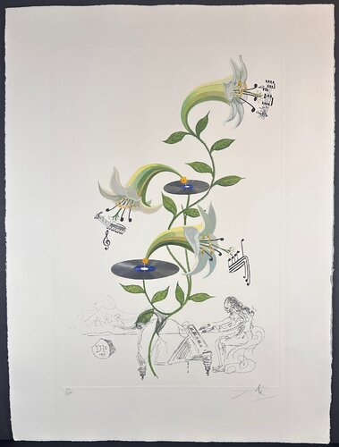 Flora Dalinae Lilium Musicum van Salvador Dalí, Afdruk te koop op Singulart