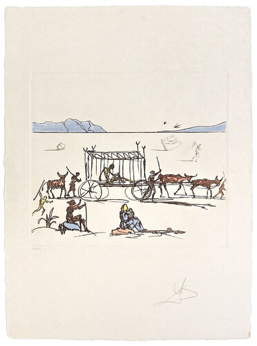 Judgement (rare hand signed aquatint etching on Japon paper) by Salvador Dalí, Print for Sale on Singulart