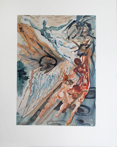 Encounter with Two Groups of the Lusty Ones van Salvador Dalí, Afdruk te koop op Singulart