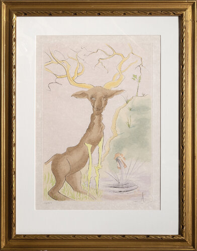 Le Cerf se voyant dans l'eau van Salvador Dalí, Afdruk te koop op Singulart