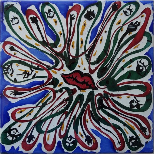 Bouche aux milles yeux, Céramique originale signée von Salvador Dalí, Druck kaufen auf Singulart