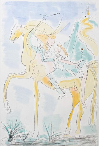 Couple à cheval de Salvador Dalí, Impresión a la venta en Singulart