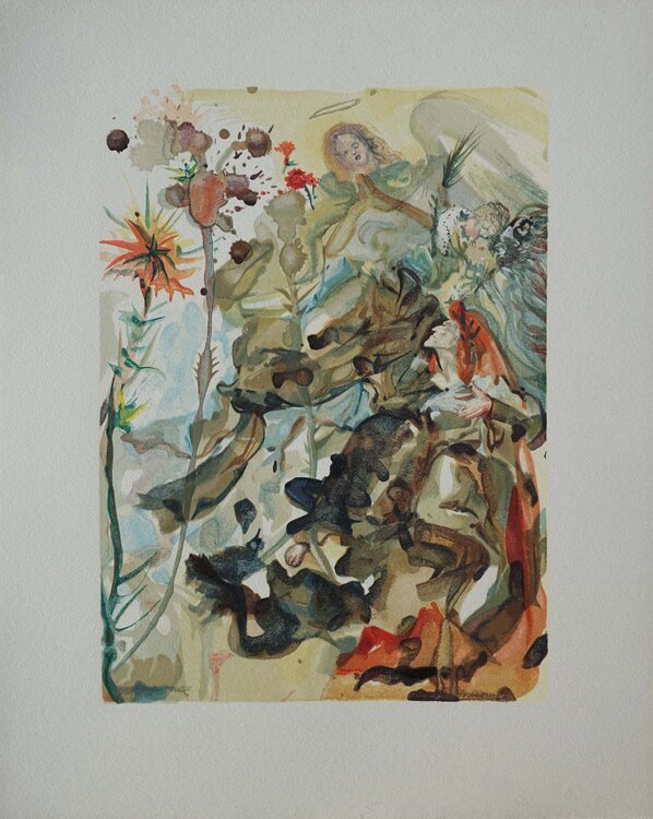 Saint Jacques de l'Espérance, Bois gravé original Salvador Dalí
