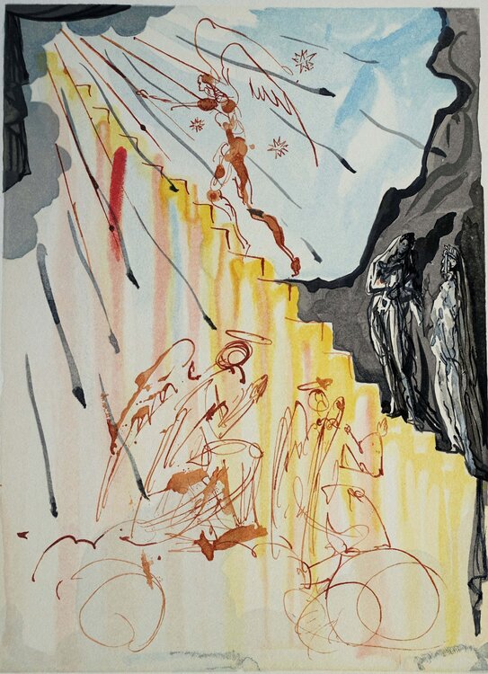 Divine Comédie, Paradis 21, L'échelle mystique Salvador Dalí